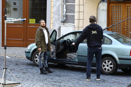 Dreharbeiten zum TV-Film 'Wolfsland' in Görlitz