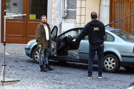 Dreharbeiten zum TV-Film 'Wolfsland' in Görlitz
