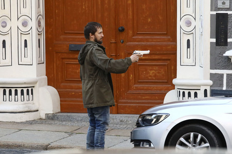 Dreharbeiten zum TV-Film 'Wolfsland' in Görlitz