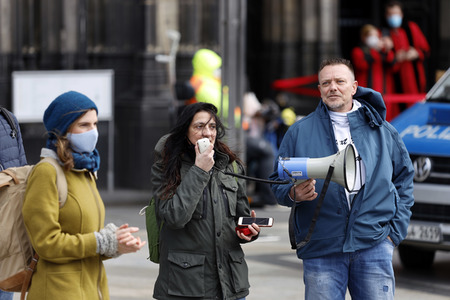 Demo gegen Corona-Maßnahmen in Köln