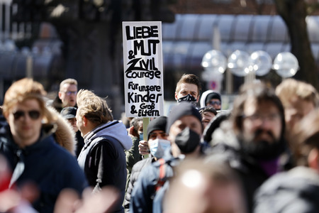 Demo gegen Corona-Maßnahmen in Köln