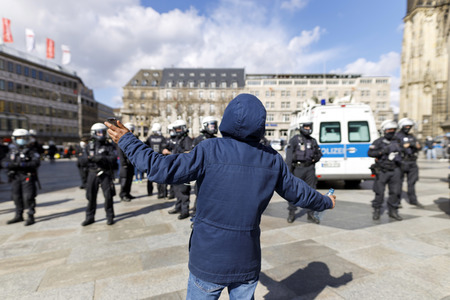 Demo gegen Corona-Maßnahmen in Köln