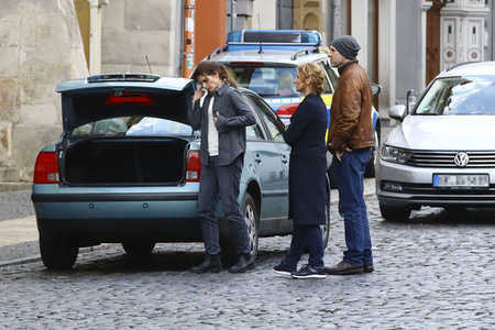 Dreharbeiten zum TV-Film 'Wolfsland' in Görlitz