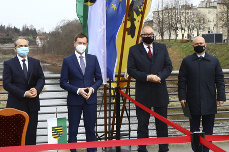 Pressetermin mit Michael Kretschmer und Cezary Przybylski in Görlitz