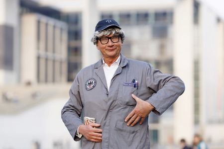 Dreharbeiten zu 'Hausmeister Robert Götz Matuschewski' in Berlin