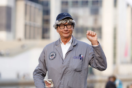 Dreharbeiten zu 'Hausmeister Robert Götz Matuschewski' in Berlin