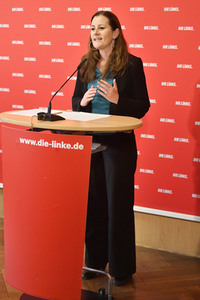 Pressekonferenz mit Janine Wissler in Berlin