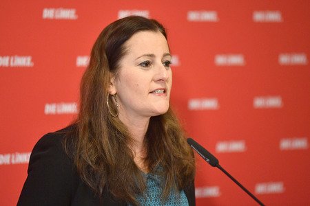 Pressekonferenz mit Janine Wissler in Berlin