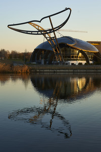 Sonnenaufgang am Expowal in Hannover