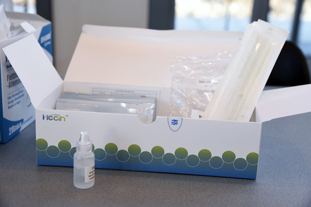 Eröffnung einer Corona-Teststelle in Haar