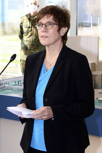 Pressetermin mit Annegret Kramp-Karrenbauer und Michael Kretschmer in Boxberg