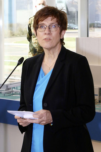 Pressetermin mit Annegret Kramp-Karrenbauer und Michael Kretschmer in Boxberg