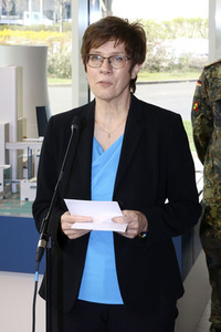 Pressetermin mit Annegret Kramp-Karrenbauer und Michael Kretschmer in Boxberg