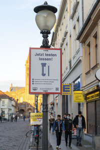 Symbolfoto Corona-Test