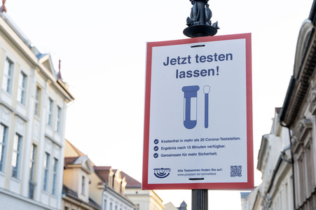 Symbolfoto Corona-Test