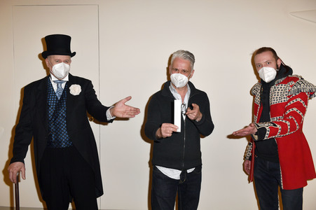 Fototermin mit dem Ensemble von 'Vorhang auf für Cyrano' in Berlin