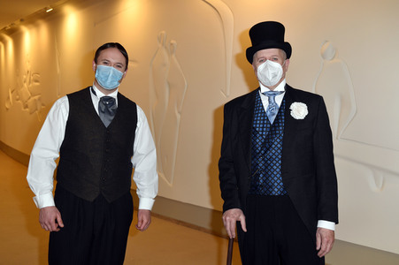 Fototermin mit dem Ensemble von 'Vorhang auf für Cyrano' in Berlin