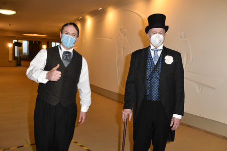 Fototermin mit dem Ensemble von 'Vorhang auf für Cyrano' in Berlin