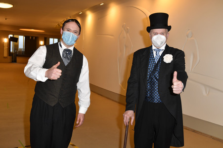 Fototermin mit dem Ensemble von 'Vorhang auf für Cyrano' in Berlin