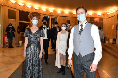 Fototermin mit dem Ensemble von 'Vorhang auf für Cyrano' in Berlin