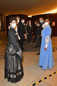 Fototermin mit dem Ensemble von 'Vorhang auf für Cyrano' in Berlin