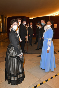 Fototermin mit dem Ensemble von 'Vorhang auf für Cyrano' in Berlin