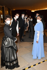 Fototermin mit dem Ensemble von 'Vorhang auf für Cyrano' in Berlin