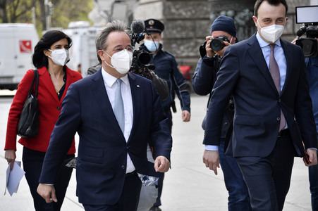 Ankunft zur CDU Fraktionssitzung in Berlin