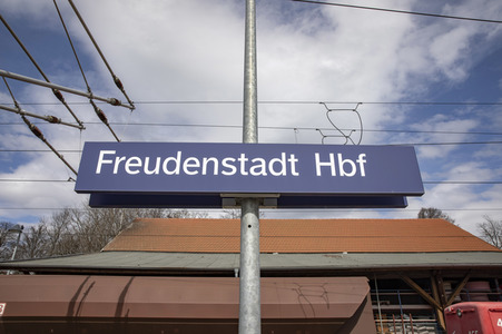Der Hauptbahnhof in Freudenstadt