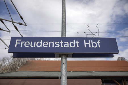 Der Hauptbahnhof in Freudenstadt