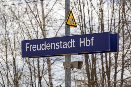 Der Hauptbahnhof in Freudenstadt