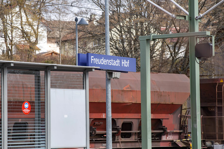 Der Hauptbahnhof in Freudenstadt