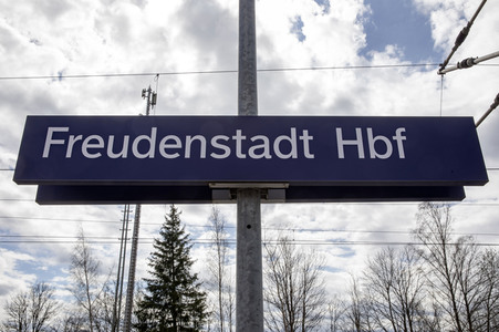 Der Hauptbahnhof in Freudenstadt