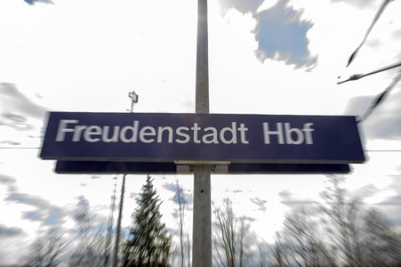 Der Hauptbahnhof in Freudenstadt