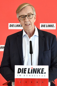 Pressestatement der Partei Die Linke in Berlin