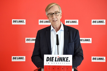 Pressestatement der Partei Die Linke in Berlin