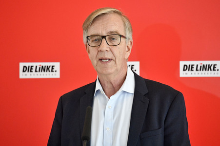 Pressestatement der Partei Die Linke in Berlin