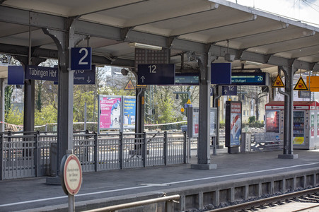 Der Hauptbahnhof in Tübingen