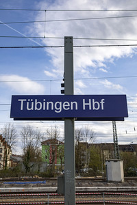 Der Hauptbahnhof in Tübingen