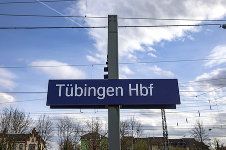 Der Hauptbahnhof in Tübingen