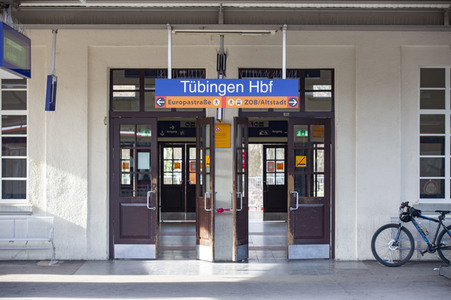 Der Hauptbahnhof in Tübingen