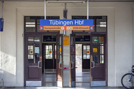 Der Hauptbahnhof in Tübingen