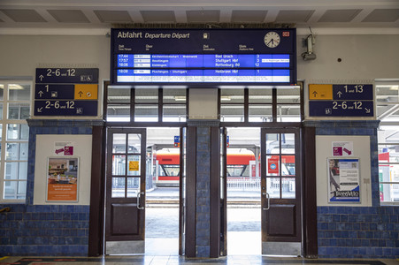 Der Hauptbahnhof in Tübingen