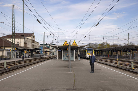 Der Hauptbahnhof in Tübingen