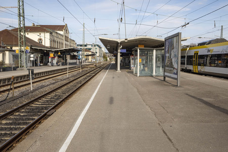 Der Hauptbahnhof in Tübingen