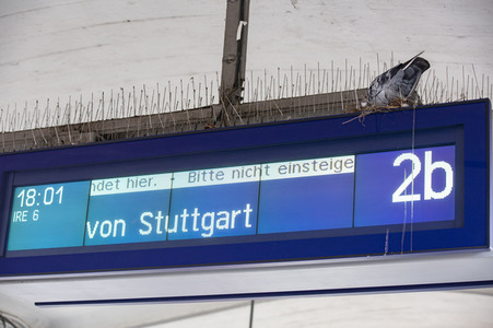 Der Hauptbahnhof in Tübingen