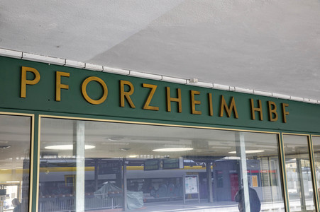 Der Hauptbahnhof in Pforzheim