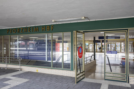 Der Hauptbahnhof in Pforzheim
