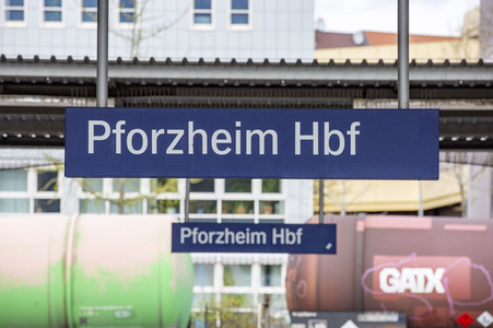 Der Hauptbahnhof in Pforzheim