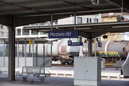 Der Hauptbahnhof in Pforzheim